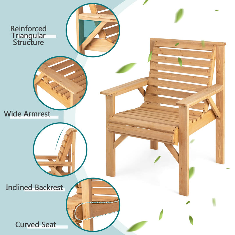 Giantex Outdoor Patio Dining Chairs