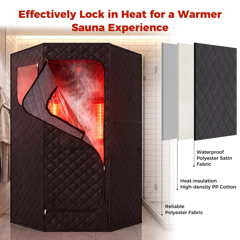 Giantex Indoor Personal Sauna Tent for Home Relaxation