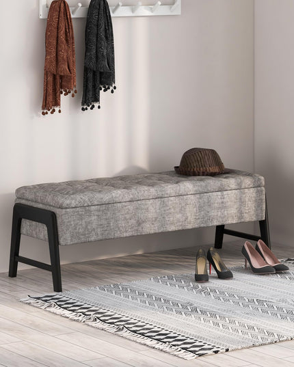 Giantex 50" Storage Bench - End of Bed Bench, Entryway Bench with Storage
