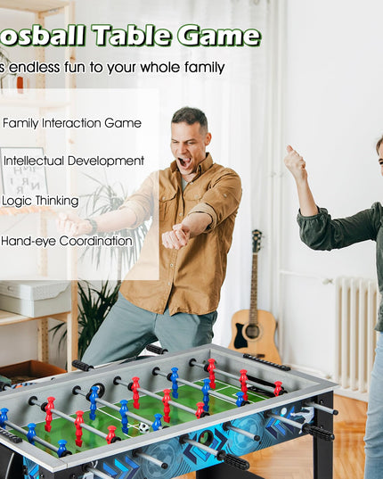 Giantex Foosball Table, 37.5" Foosball Table Adult Size, with 2 Balls, Smooth Handle