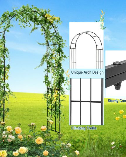 Giantex Garden Arch Trellis for Climbing Plants