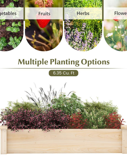 Giantex Wooden Raised Garden Bed