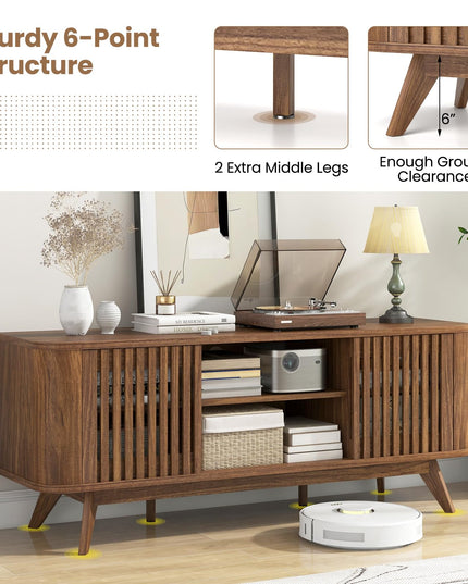 Giantex TV Stand for TVs Mid Century Modern Entertainment Center