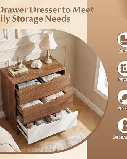 Giantex 3-Drawer Dresser Chest of Drawers