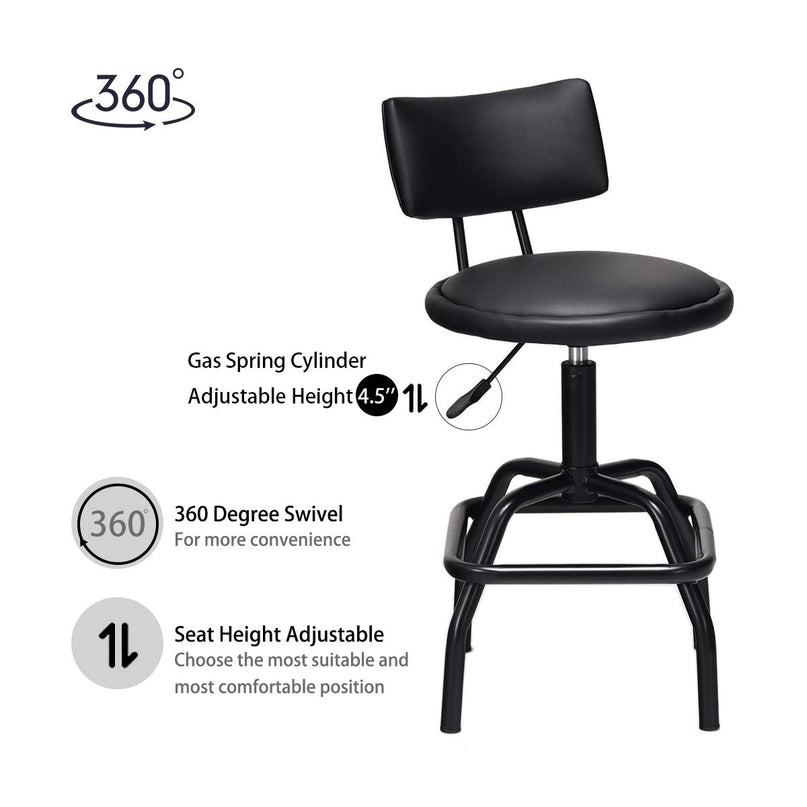 Adjustable Height Bar Stool - Giantex
