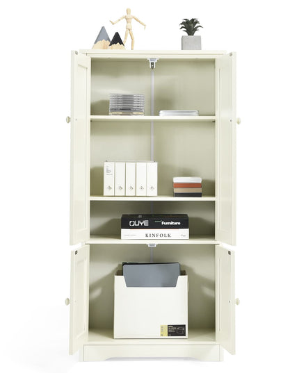 Kitchen Pantry Storage Cabinet, Wood Cupboard Organizer