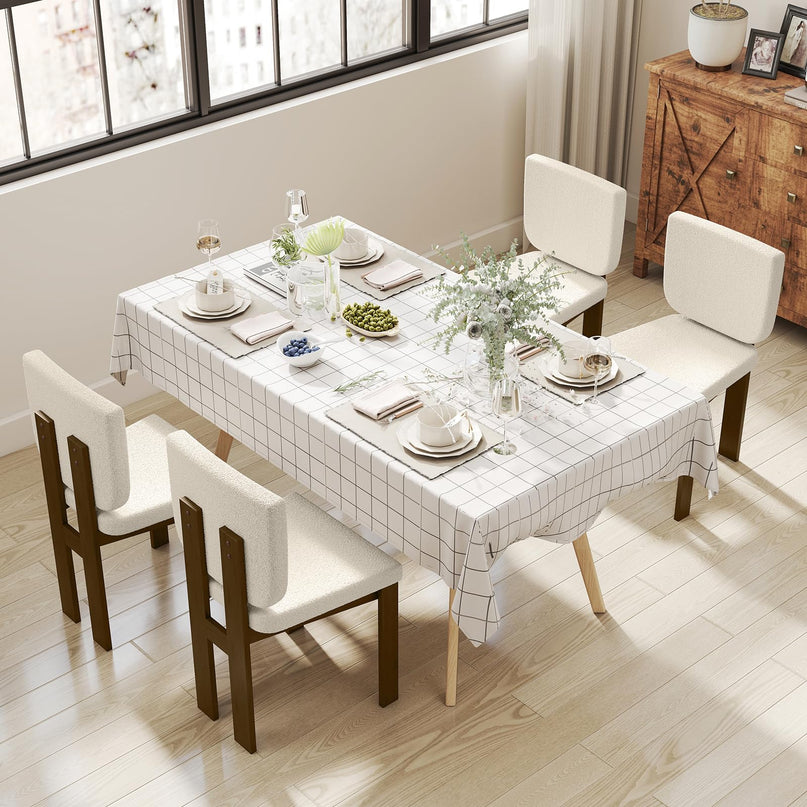 Giantex Wooden Dining Chairs Set for Home Office Living Room
