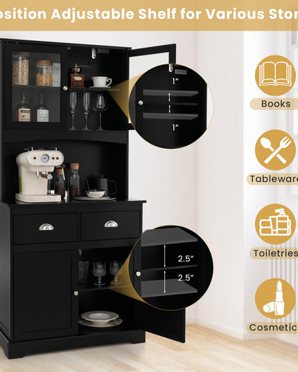 67" Pantry Organizers and Storage - Giantex
