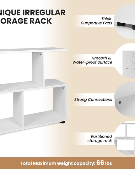 Giantex 3-Tier Geometric Bookshelf