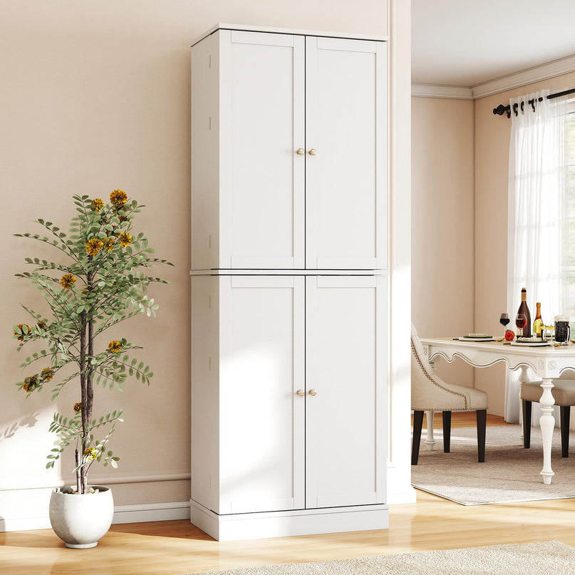 Giantex 65.5" Tall Kitchen Hutch w/8-Tier Storage Cabinet