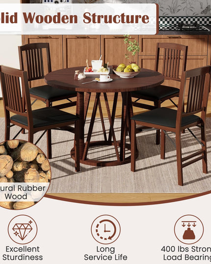 Giantex Folding Dining Chairs Set