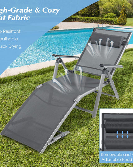 Giantex Outdoor Chaise Lounge Chair