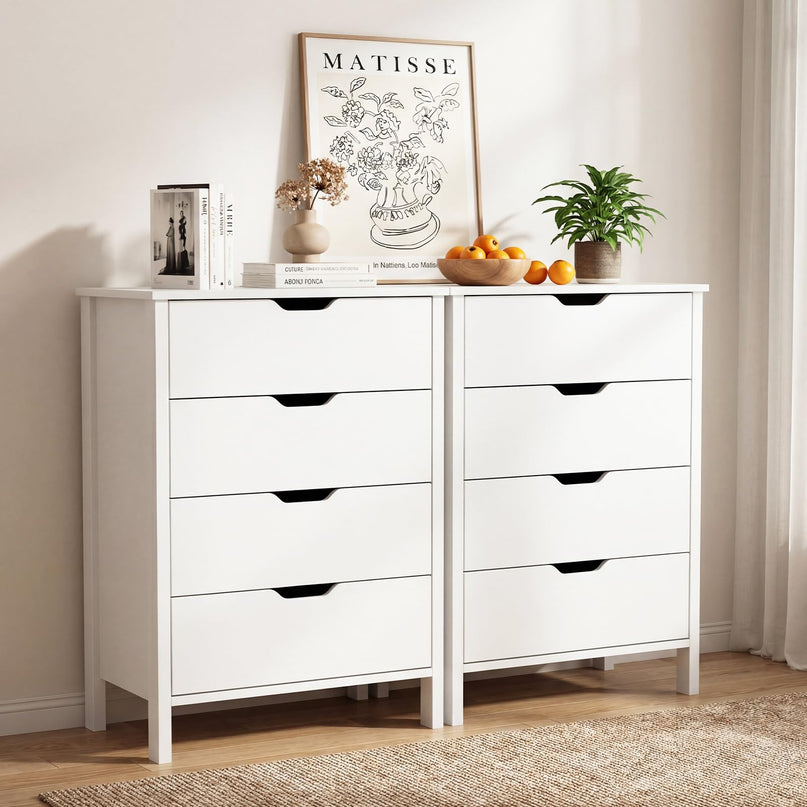 Meuble de rangement Giantex à 4 tiroirs profonds pour salon