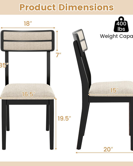 Giantex Modern Dining Chairs Set of 2/4
