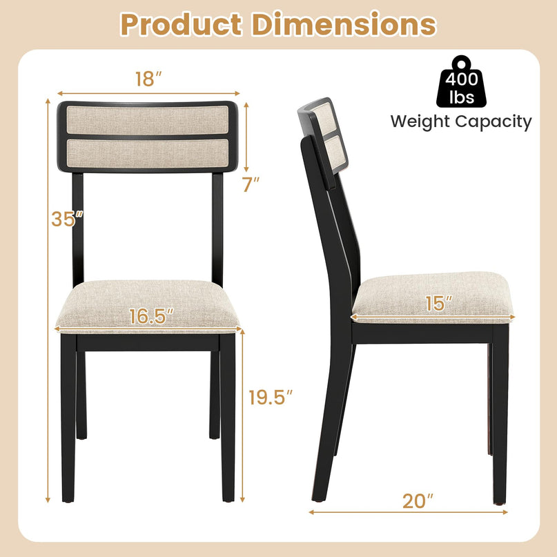 Giantex Modern Dining Chairs Set of 2/4