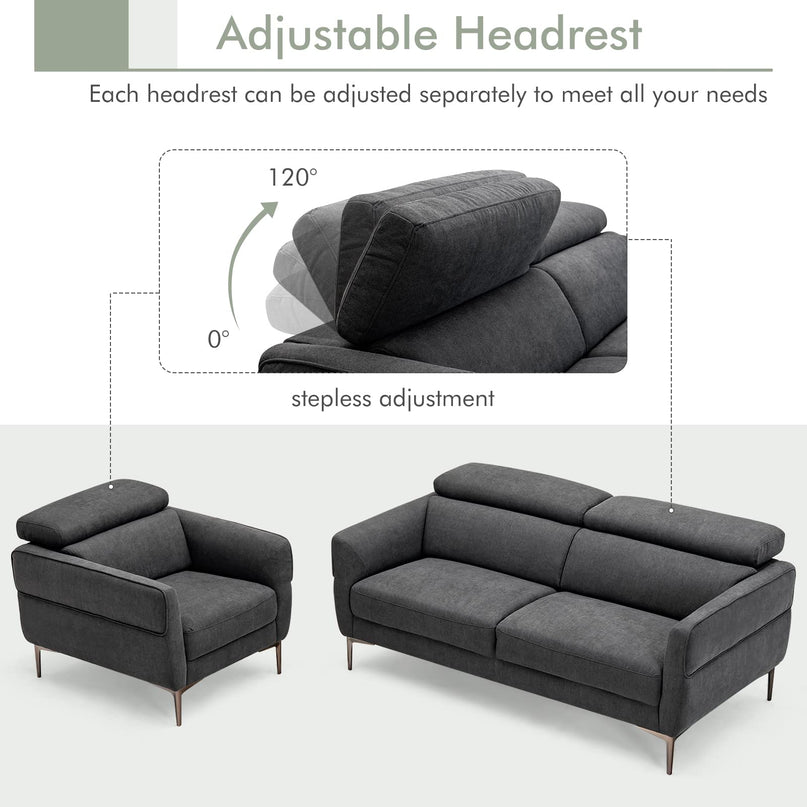 Giantex Sofa Couch and Accent Chairs Set