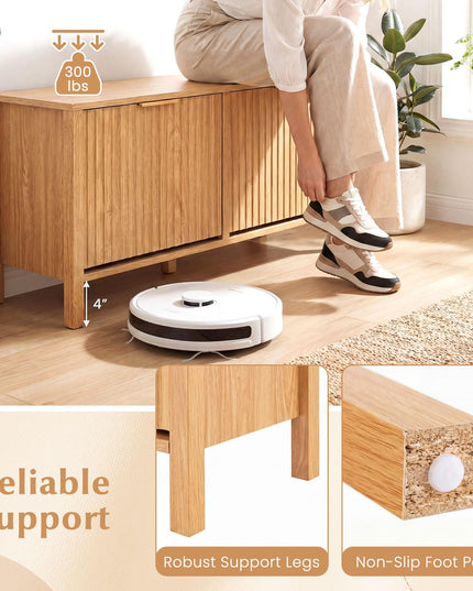Banc de rangement pour chaussures Giantex avec 2 tiroirs basculants