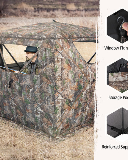 Giantex Ground Blinds for Deer Hunting - Portable Hunting Blind