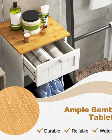 Giantex Tilt Out Laundry Hamper Cabinet