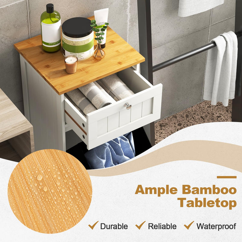 Giantex Tilt Out Laundry Hamper Cabinet