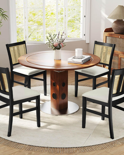 Giantex Rattan Dining Chairs Set of 2/4 for Dining Living Room Restaurant