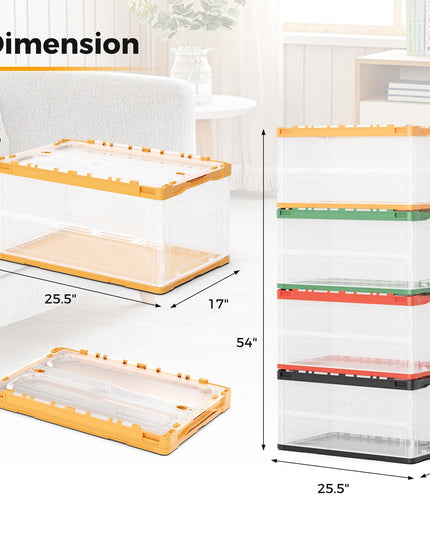 Folding Organizer Cube with Double Doors for Home Office Closet, 4 Packs