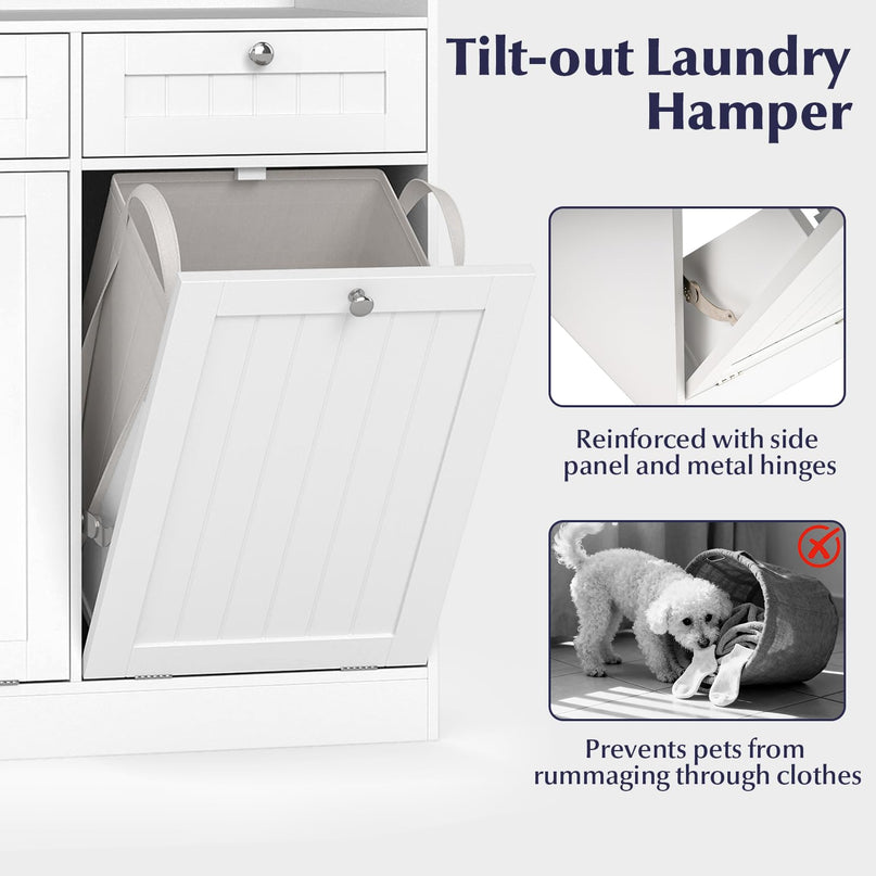 Meuble de rangement de salle de bain autoportant Giantex avec étagère