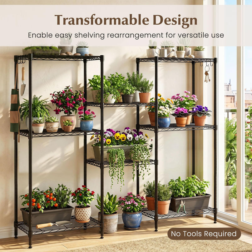Giantex 4-Tier Storage Shelves | Heavy Duty Metal Shelving Unit for Kitchen, Garage