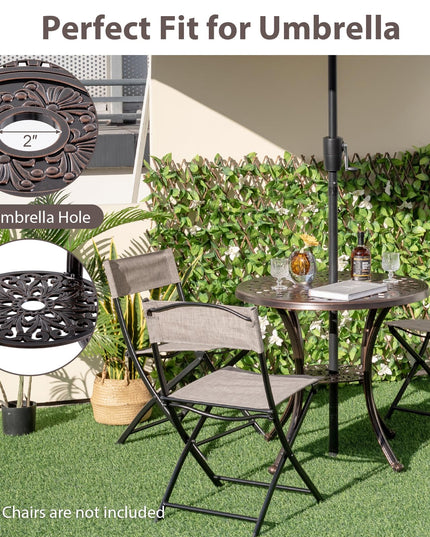 Giantex 31” Patio Bistro Table