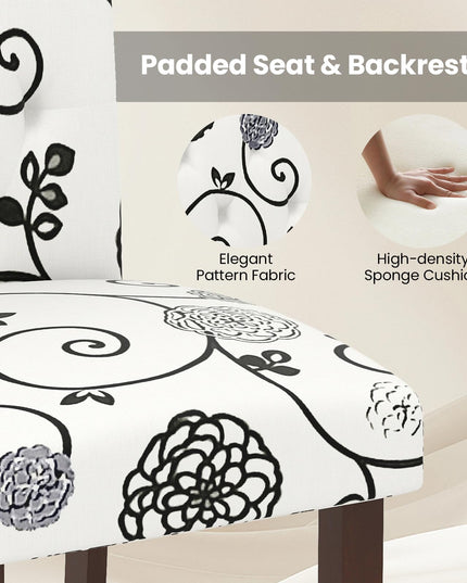 Giantex Tufted Dining Chairs Set of 2/4 Upholstered Kitchen Chair（18" x 22.5" x 37"）