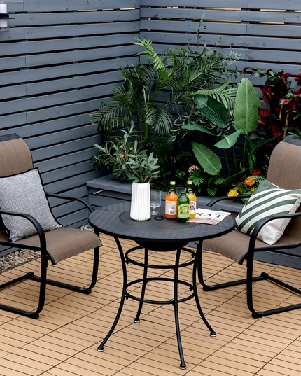 Giantex Fire Pit for Outside 32 Inch, 4-In-1 Multifunctional Dining Table for Camping,Metal Round Small Outdoor Fire Pits