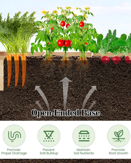 Giantex Wooden Raised Garden Bed