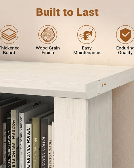 GIANTEX 48.5" Tall Modern Bookshelf with Cabinet