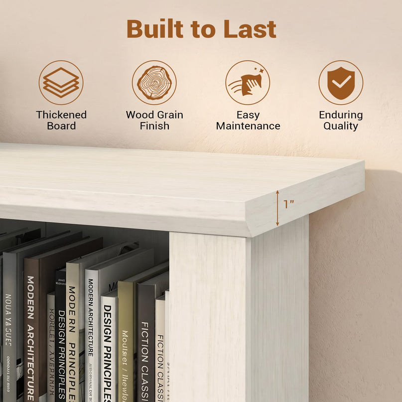 GIANTEX 48.5" Tall Modern Bookshelf with Cabinet