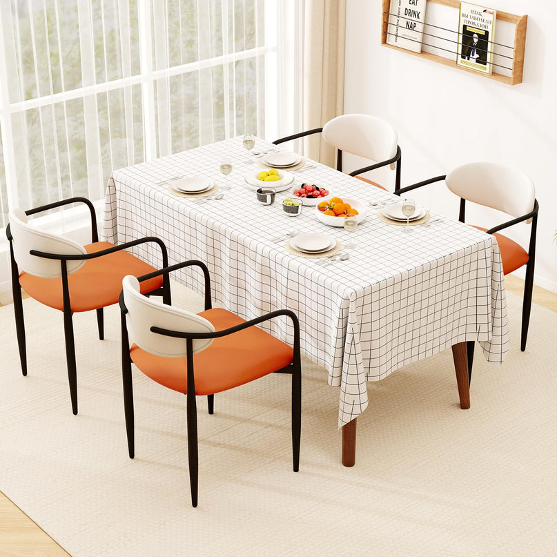 Giantex Modern Dining Chairs Set of 2/4 with Padded Seat