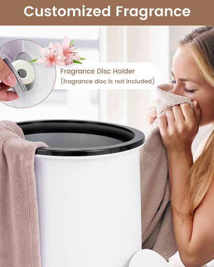 Giantex Towel Warmer for Bathroom - 23L Large Blanket Warmer with 3 Heat Settings, Built-in Timer, Auto Shut Off