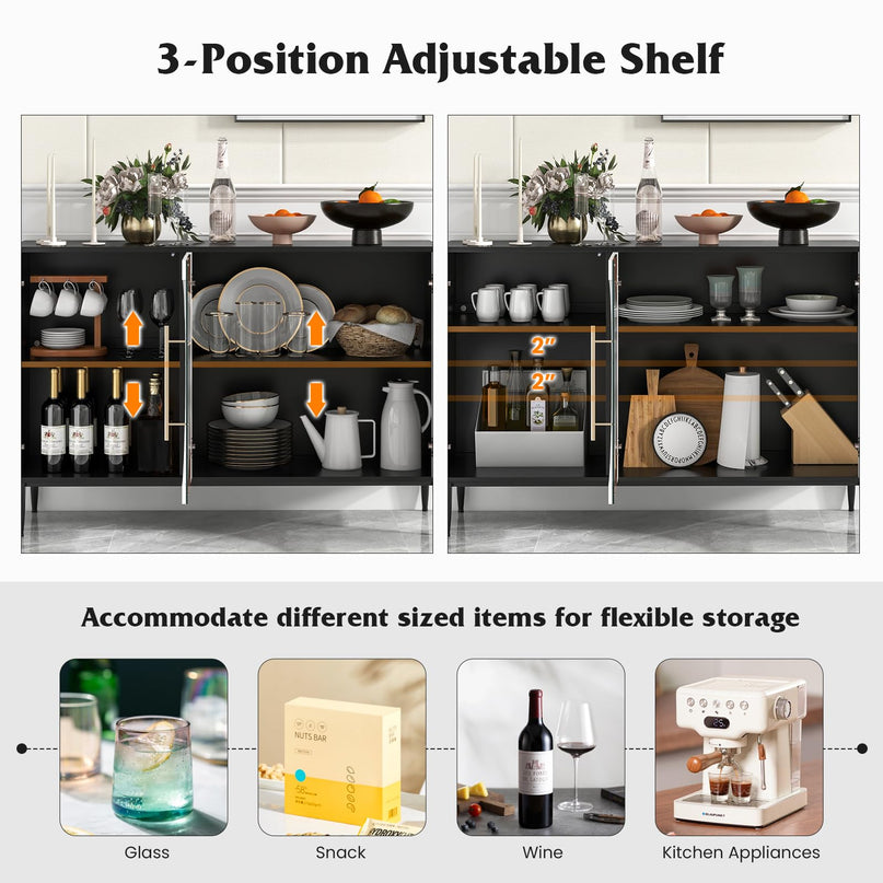 Giantex Large Buffet Cabinet with Storage