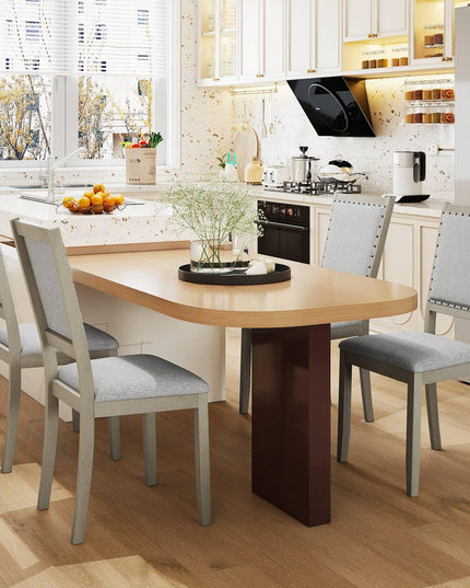 Giantex Farmhouse Dining Chairs Set of 2/4 for Dining Room Living Room Restaurant