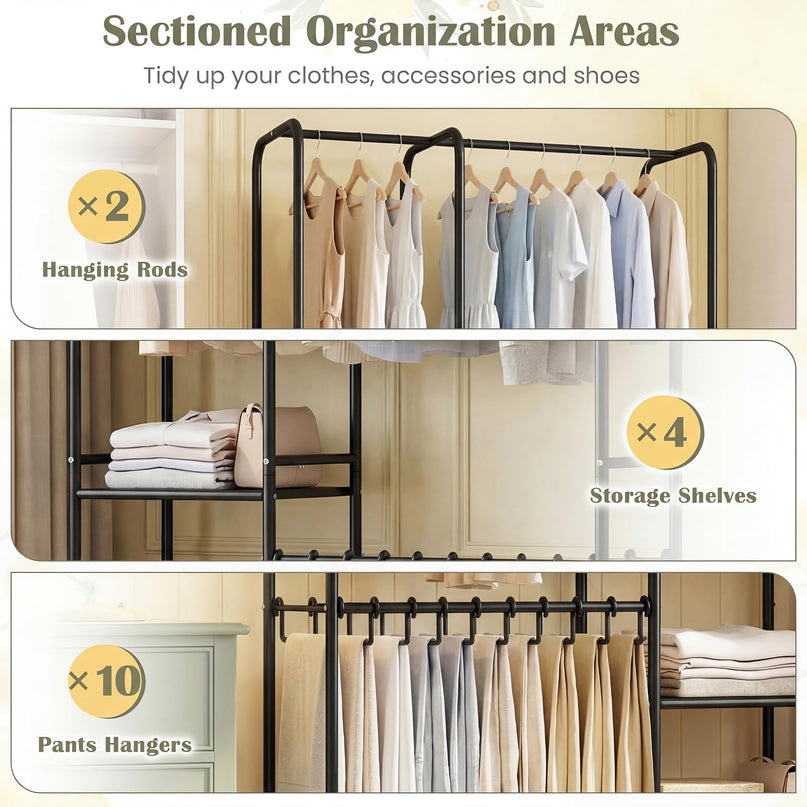 Giantex Clothes Rack with Pants Hangers