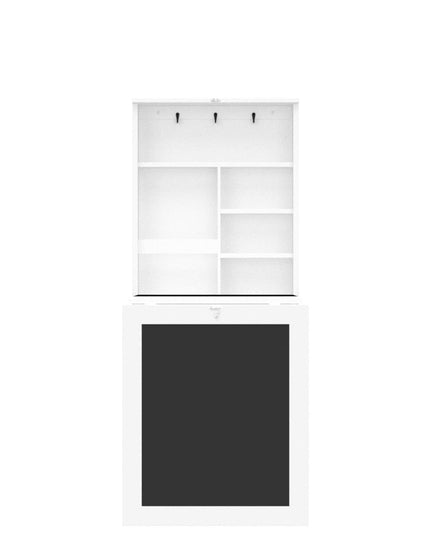 Giantex Foldable Wall-Mounted Desk with Chalkboard