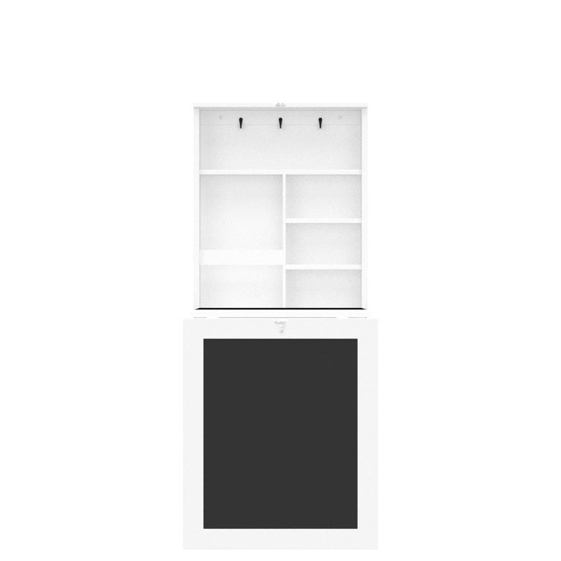 Giantex Foldable Wall-Mounted Desk with Chalkboard
