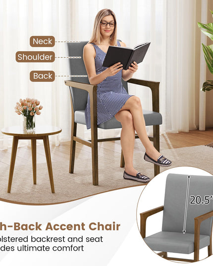 Giantex Mid Century Modern Dining Chairs Set of 2/4