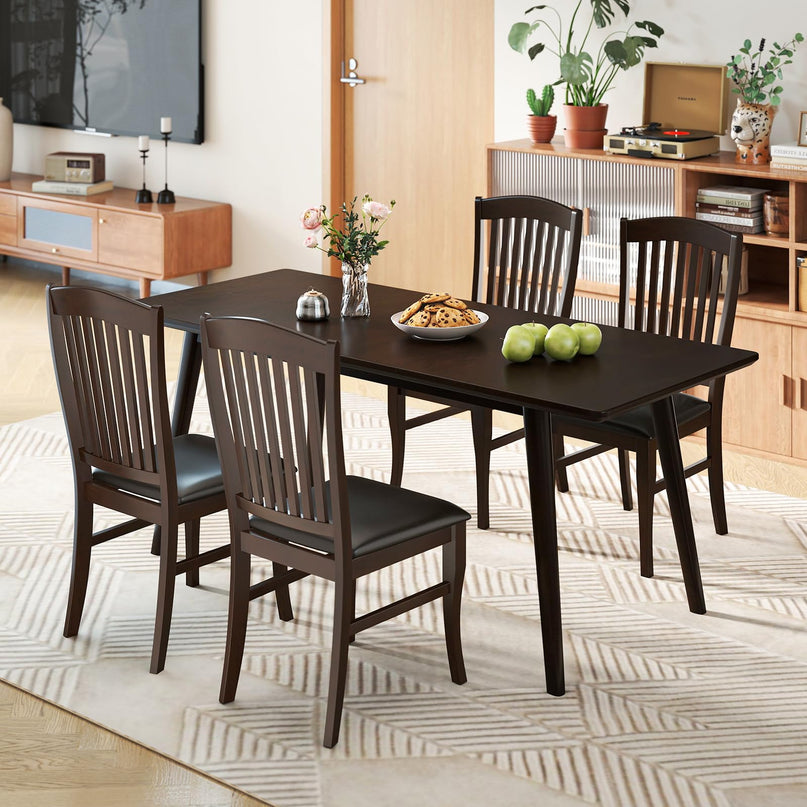 Giantex Wooden Dining Chairs Set for Restaurant