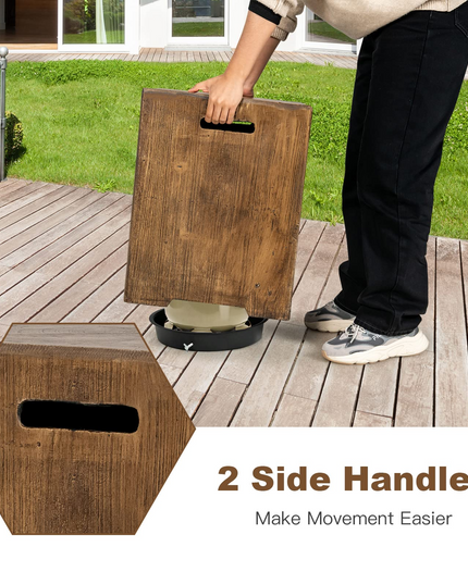 Giantex Outdoor Tank Hideaway Table, Propane Tank Cover for Standard 20 LBS Propane Gas Tank