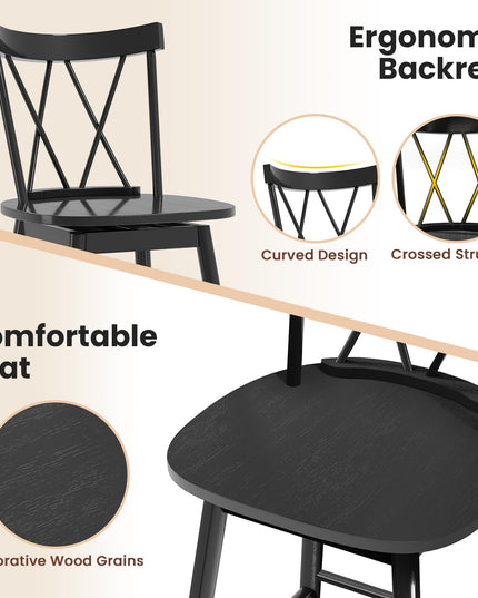 Giantex Windsor Bar Stools Set of 2/4(29"/24")
