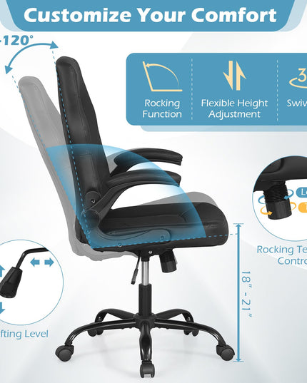 Giantex  Rolling Executive Gaming Chair with Wheels