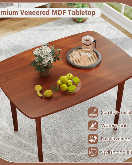 Giantex 43" x 31" Dining Table with Rubber Wood Legs