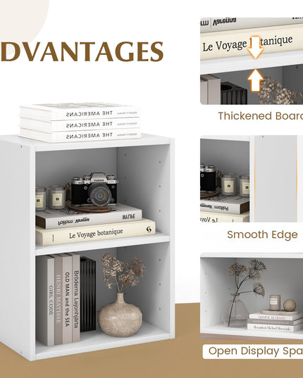 Giantex Bookshelf and Bookcase 2-layer Storage Shelf