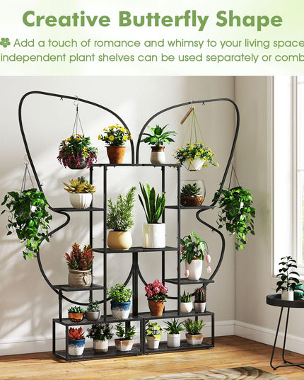 Giantex Lot de 2 supports à plantes à 6 niveaux pour l'intérieur