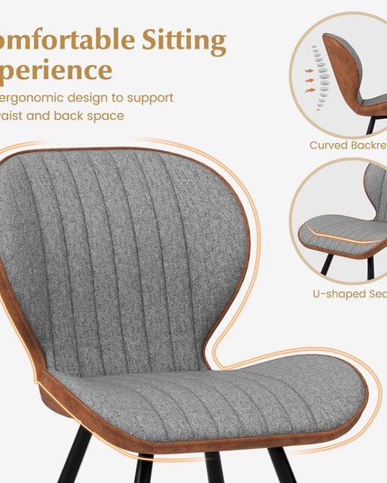 Giantex Upholstered Dining Chairs Set